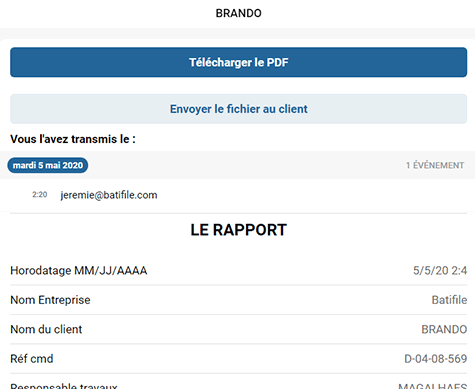 Formulaire de collecte de documents